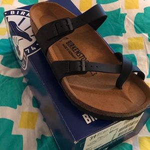 Black Birkenstock sandals